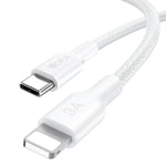 Cable trenzado de poliéster CAB273 de 1 m, USB tipo C a Lightning