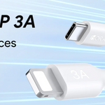 Cable trenzado de poliéster CAB273 de 1 m, USB tipo C a Lightning